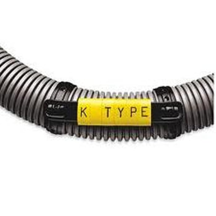 K-Type Marker Cable Carrier Strips Size 12 - Black (200 pcs)