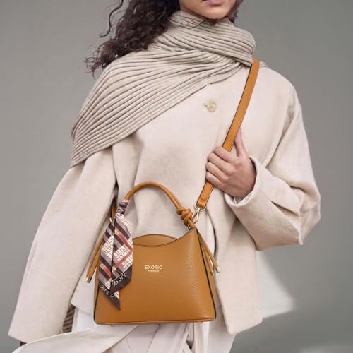 Image of EXOTIC Elara Knot Hobo Shoulder Bag for Women | Textured PU Leather | Detachable Sling Strap | Stylish Everyday Purse