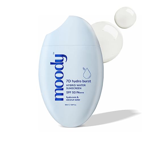 Image of Moody Hydro Burst Combo | Hydrating Moisturizer & SPF 50 Sunscreen | UVA /UVB Protection | Essential Skincare Combo | Non-Greasy | Hydrate, Shield, Refresh | Suitable for All Skin Types |