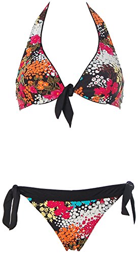 Shiwi Damen Neckholder Bügel Bikini Schwarz 44 Cup B