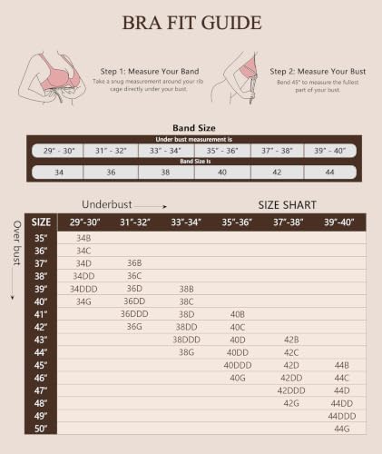 UPGAMR Front Closure Bras for Women Back Support Posture Bra(Beige,38D) - image 6