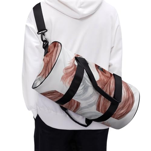 Duffel bag chien à longues oreilles sac week-end de gym et camping