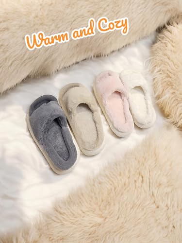 Warm and Cozy Plush Slippers with Memory Foam, Super Soft and Fluffy, Molds to Feet4