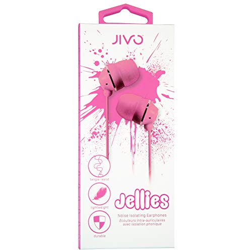 Jivo Jellies - Auriculares internos, rosa