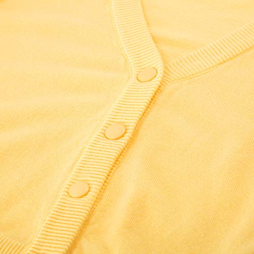 Image of Belle Poque Women's 3 /4 Sleeve Cropped Cardigan Shrugs Button Down Sweater