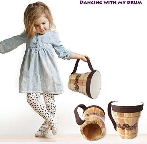Benelet Natural Wooden Music Kit for Kids, Percussion Musical Instruments Set with Drums for Children, Preschool Music Education, Toddler Musical Toys 3 417fBQQvT3L. AC
