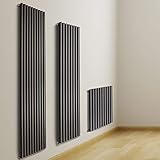 Modernes Design: Gerade Heizpaneele mit flachen Profilen fügen sich dank ihrer matten schwarzen Oberfläche harmonisch in sämtliche Raumkonzepte ein und erwärmen den Raum gleichmäßig und schneller als alte Gusseisen Heizkörper