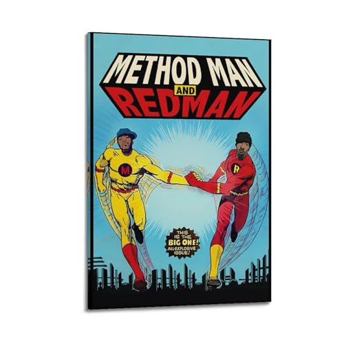 METODO MAN stampa album copertina autografata limitata, album musicale, pop hip hop rap cantante star poster estetico su tela artistica da parete per ragazze e ragazzi ragazzi dormitorio decorazione