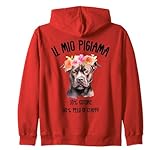 il mio pigiama - cane staffy staffordshire bull terrier felpa con cappuccio