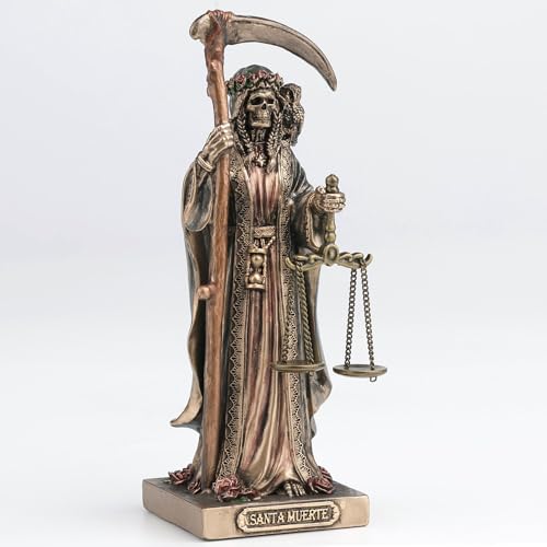 Figura Decorativa Santa Muerte de Polystone 4.25 in miniatura 4