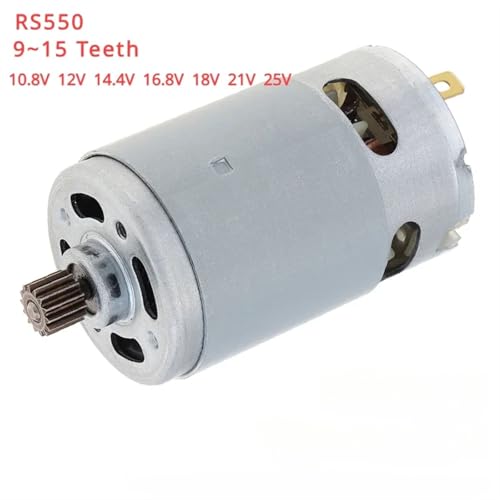 Moteur RS550 10.8V haute performance avec pignon en acier 12 dents pour perceuses