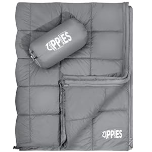 3M Thinsulate Insulation Puffy Camping Blanket for Cold Weather, Queen Size Warm Camping Quilt with Zipper, Waterproof Outdoor Sleeping Bag for Hammock, Cozy & Versatile Gift for Men and Women