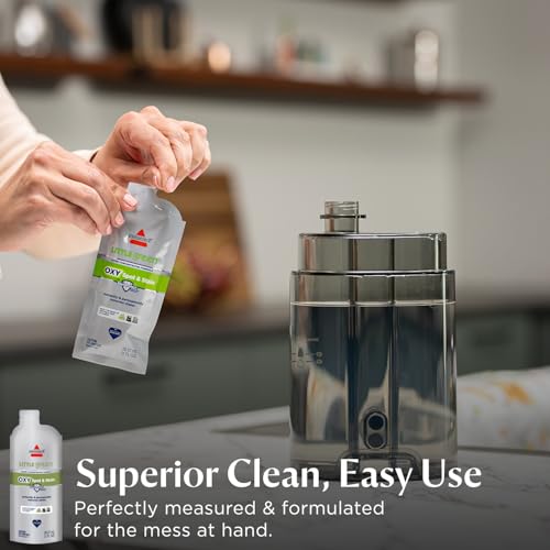 Image of Bissell NEW Little Green Pro Oxy Spot & Stain Super Concentrate Cleaning Formula for Portable Deep Cleaners, 6 Super Concentrate Pouches
