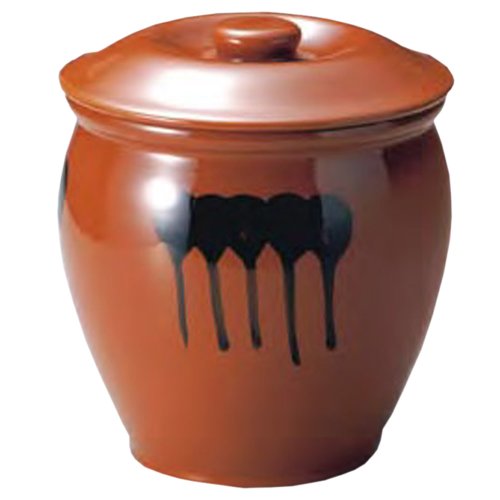 紅星窯 漬物容器 蓋付半胴瓶 10号 1.8L J-7 紅星窯 漬物容器 蓋付半胴瓶 10号 1.8L J-7