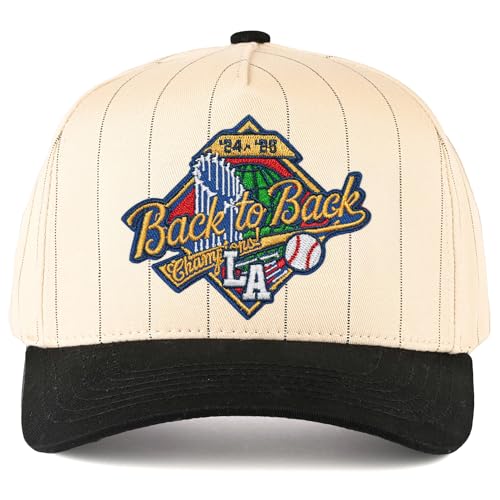Los Angeles Baseball 2025 & 2024 Champions Baseball Pinstripe Hat
