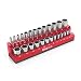 Produktbild Olsa Tools Magnetischer Steckschlüsselhalter, 6,35 mm (1/4 Zoll) Antrieb, metrisch, rot, für 26 Stecknüsse, hochwertiger Werkzeug-Organizer