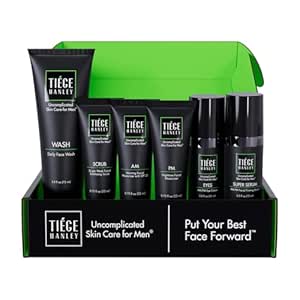 Tiege Hanley Skin Care Set for Men, Anti-Aging Routine, System Level 3, 6-Piece Kit