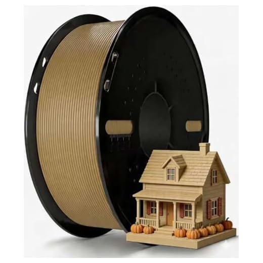 Miailuy 3D Printer Filament 1.75mm Wood PLA+ Filament Accuracy +/- 0.02mm, 1kg Spool (2.2lbs), Tangle-Free, Clog-Free,High Compatibility Easy Printing,Fit Most FDM 3D Printer