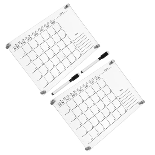 Tableau mémo acrylique transparent pour organiser la maison