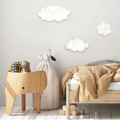 Set de vinilos decorativos nubes acuarela 3 piezas miniatura 4
