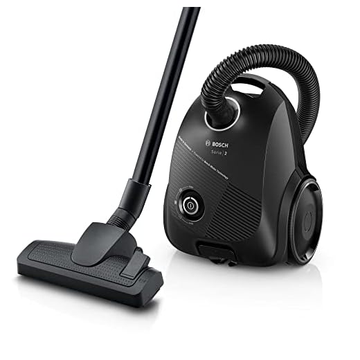 Bosch BGBS2BA1GB Serie 2 ProEco Bagged Cylinder Vacuum Cleaner, Lightweight and Compact, Suitable for All Floor Types, 600W, Black