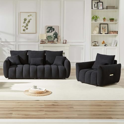 Sillón moderno plegable Teddy color negro miniatura 5