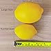 JEDFORE 10pcs Artificial Lemons Simulation Lifelike Lemons Fake Fruit for Home Kitchen Wedding Party Decoration Photography (Big Size, Yellow)