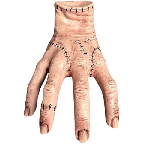 Wednesday Addams Hands Latex Toy Props Horror Action Figure Hands Gothic Addams Family Figurines Latex Hand Models Funny Cosplay Photo Props Cover