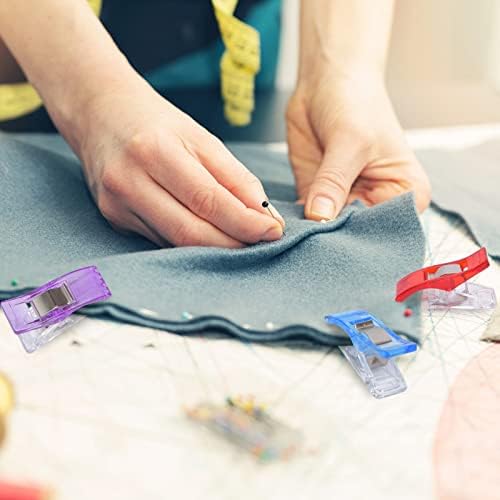 Nayira 120 pcs Multipurpose Colorful Sewing Clips, Accessories Clipes Perfect for Sewbinding, Quilting and Knitting, Crafts, Paper Work and Hanging Little Thing