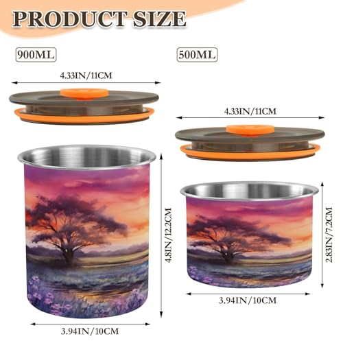 Lata Hermética de Acero Inoxidable para Café 500 ml miniatura 2