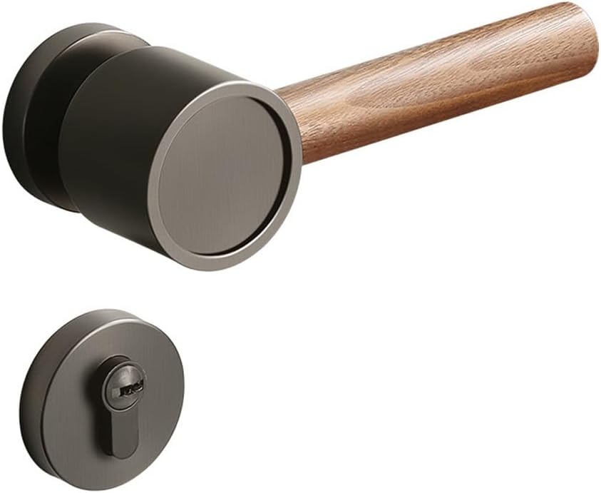 Indoor Bedroom Door Mute Split Handle Lock Household Wooden Door 16.5CM