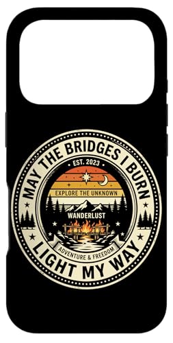 May The Bridges I Burn Light My Way �l�C�`���[�o�b�W �X�}�z�P�[�X iPhone 17 Pro �p