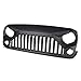 Matt-Schwarz Auto Front Wabengitter Kühlergrille, für Jeep Wrangler JK Unlimited 2007-2017, Stoßstangengrill Luftansauggitter Modifiziertes Zubehör Grille, ABS