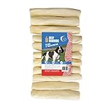 American Made Treat Co - Dog Treats, All Natural Flavor Beef Rawhide Chip Rolls, Puppies to Seniors, Dental Dog Bone Alternative - 5” Rolls -22 Pack
