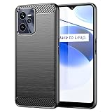 USDILU LS Case for Realme C35 Funda Uso Rudo Carcasa Protector TPU Suave Durable Silicón Flexible Cover (Negro)