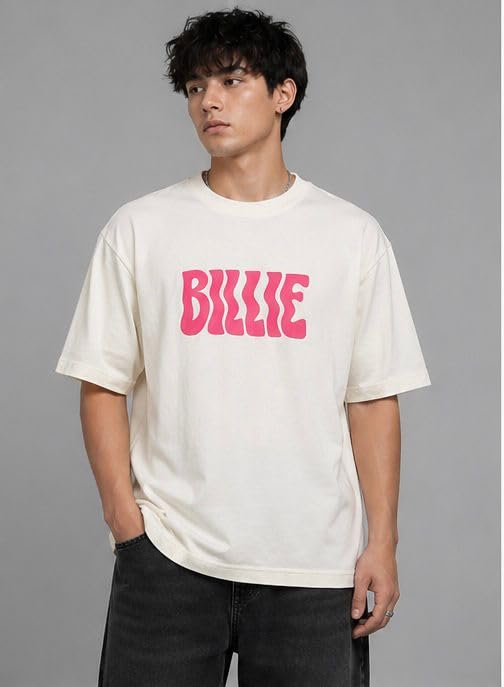 Image of Anime Printed Oversized Cotton Casual Round Neck T-Shirt for Men and Boys | Sharp, Eren yeagear & Mikasa akerman Japanese Streetwear Aesthetics
