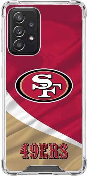 Skinit Clear Phone Case Compatible with Galaxy A52 5G - Officially Licensed NFL San Francisco 49ers Design