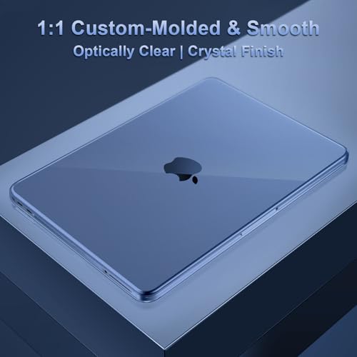 Image of MOSISO Compatible with MacBook Neo Case 13 inch 2026 Release Model A3404 with A18 Pro Chip, 4 in 1 Kit Precision Fit Crack & Scratch Resistant Protective Hard Shell Case Cover, Crystal Indigo
