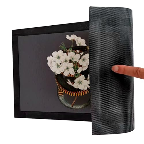 Paillasson noir jasmin serpent botanique 75x50 cm vintage - 5