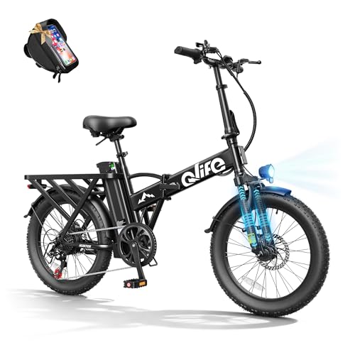 Qlife Hunter Foldable Electric Bike for Adults, Peak 1200W Ebike