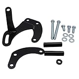 GSKMOTOR Black SWP Power Steering Pump Bracket for SBC Sb Chevy 283 305 327 350 383 400 with Short W