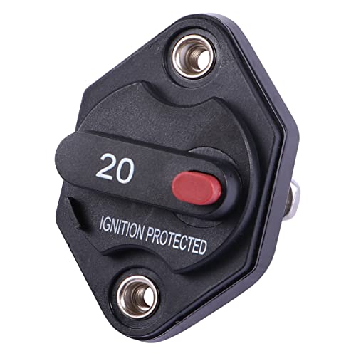 Protector contra sobrecorriente disyuntor 20a con interruptor manual