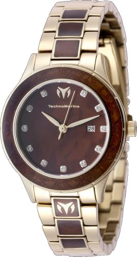 TECHNOMARINE Sea Lady 33.00mm Stainless Steel Gold Brown dial VJ22 Quartz
