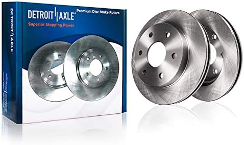 Detroit Axle - 11.89" (302mm) 6 Lug Premium FRONT Brake Rotors for 4.2L Models