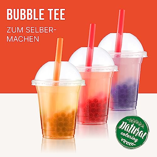 INSPIRE FOOD Bubble Tea Perlen Set - 3er-Pack Popping Boba Fruchtperlen | Erdbeer, Mango, Heidelbeer |Tapioka Perlen 100% vegan und glutenfrei, ohne künstliche Farbstoff, je 450g