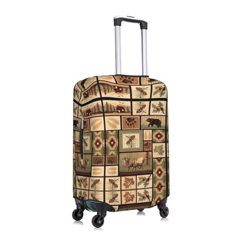 Wild Animals Print Luggage Suitcase Cover Protector Luggage Washable Covers With Concealed Zipper3