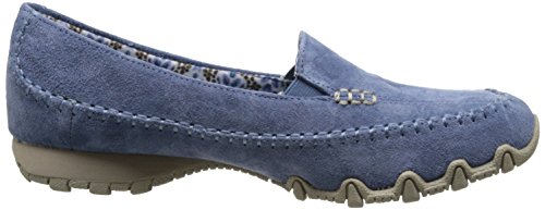 Image of Skechers Women's Bikers Pedestrian Memory Foam Slip-On Moccasin,6 M US,Blue Suede