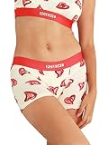 POSESHE Women's Boxer Briefs 3" Inseam, Boyshorts Panties Underwear, Sweetheart - 3 Inseam 1X(14W-16