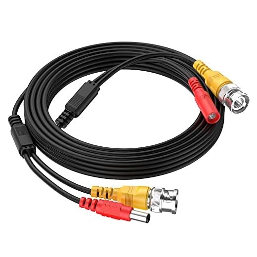 Cocar 16FT 5M All-in-One BNC Vídeo Extensión Cable con Conector CC Alimentación para Cámaras de Seguridad Inicio de Vigilancia CCTV Circuito Cerrado de TV del Sistema
