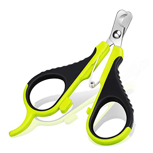Professional Cat Pet Nail Clippers Pet Nail Trimmer for Cats Dogs Rabbits and Small Animals Pretty Paws Cat Nails Scissors Stainless Steel Claw Trimmer Home Grooming Kits Nail Clipper (Green1)